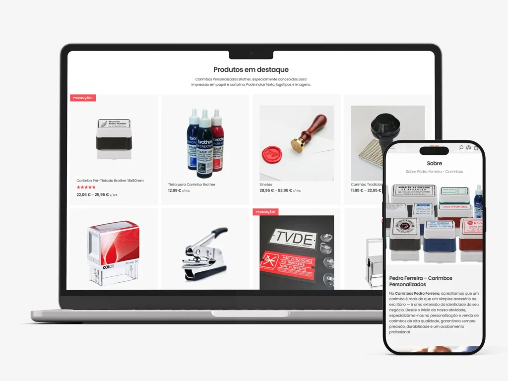 Loja Online: Pedro Ferreira - Carimbos Personalizados